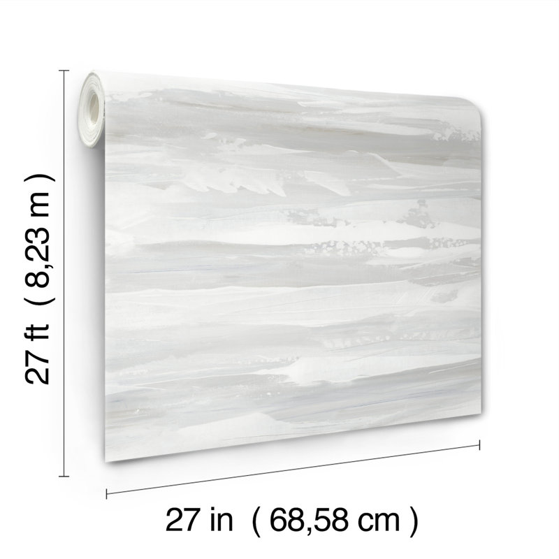 Papier peint à l'horizon, gris