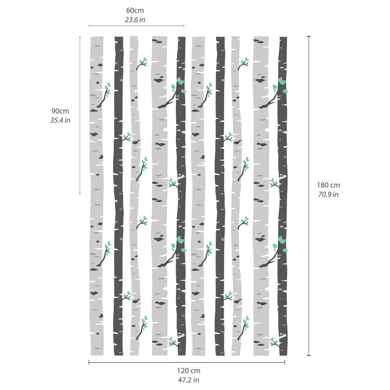 Harlow 120cm x 180cm Self-Adhesive Panel, Light Grey, 1 Pack