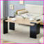 Table basse en panneau de fibres à densité moyenne aspect bois, facile à nettoyer et amp; Durable pour le salon
