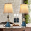 Lampe de table USB en métal Haldeman