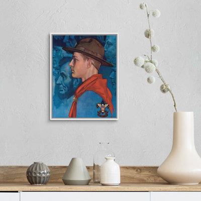 Spirit of America - Art mural sur toile bleue