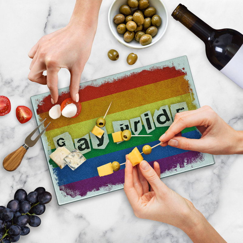 Multicolore planche à découper Ambesonne Pride