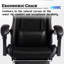 Fauteuil de jeu ergonomique E-Sports avec massage, similicuir et siège en éponge moulée - noir-1563230202