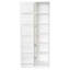 Armoire de cuisine, armoire de rangement blanche autoportante avec portes et tablettes, armoire de rangement pour cuisine, salon et salle à manger