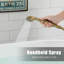 3 Handle Floor Roman Tub Faucet with Diverter