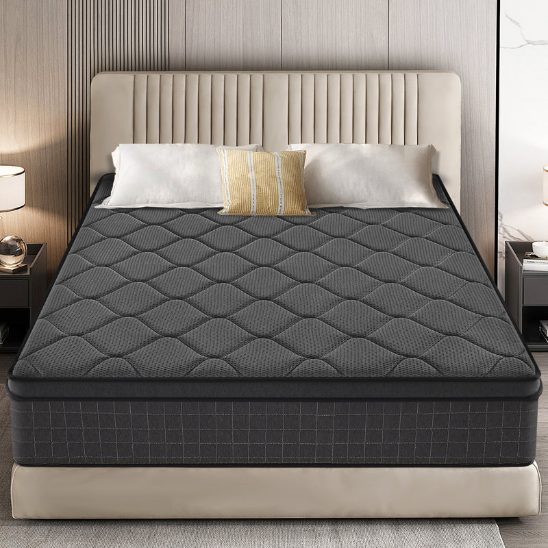 Matelas hybride en mousse à refroidissement moyen avec gel Meomory, Lit double, 10"