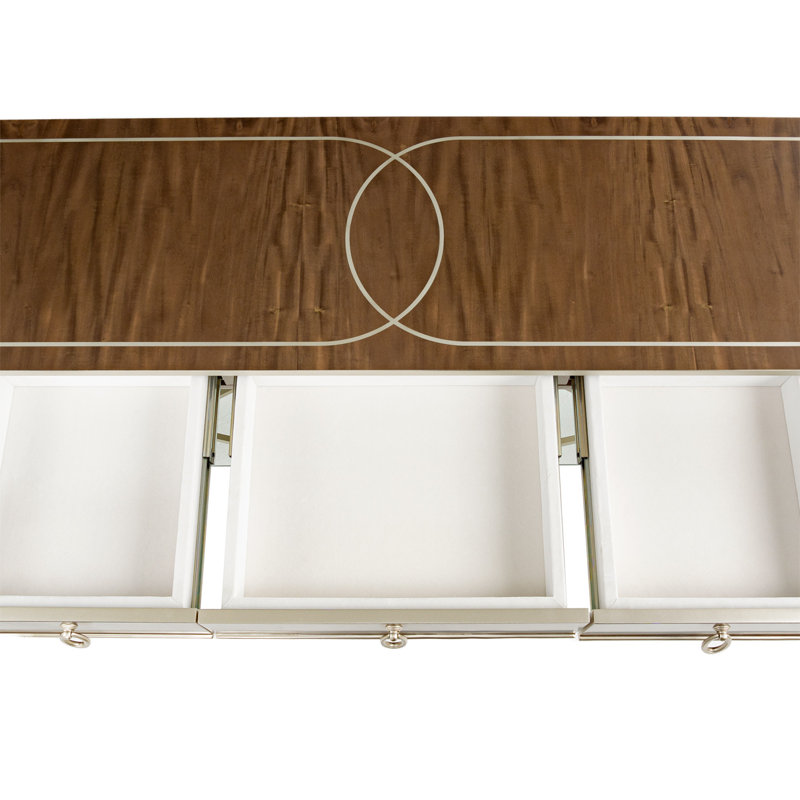 Villa Cherie Console Table, Hazelnut/Chardonnay