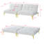 Tissu convertible futon avec pieds en métal