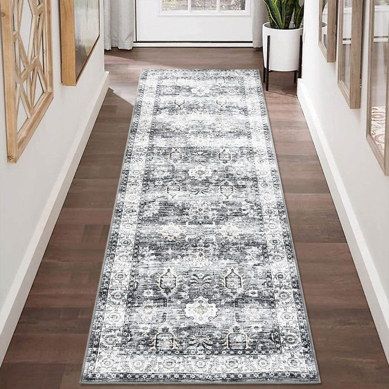 Tapis Vidula avec envers antidérapant, Tapis de couloir 2 pi x 6 pi
