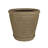 Aged Granite Look 23 In. Dia x 22 In. H Indoor/Outdoor Lattice Planter with Saucer