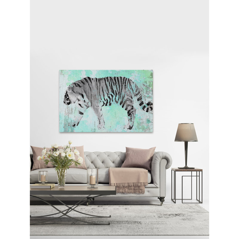 «Siberian Tiger II» par Jeanetta, reproduction sur toile tendue, H 40 po x l 60 po x P 1,5 po