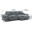 Puffy 4 Seater Corner Sofa with Storage-136114180-136114181