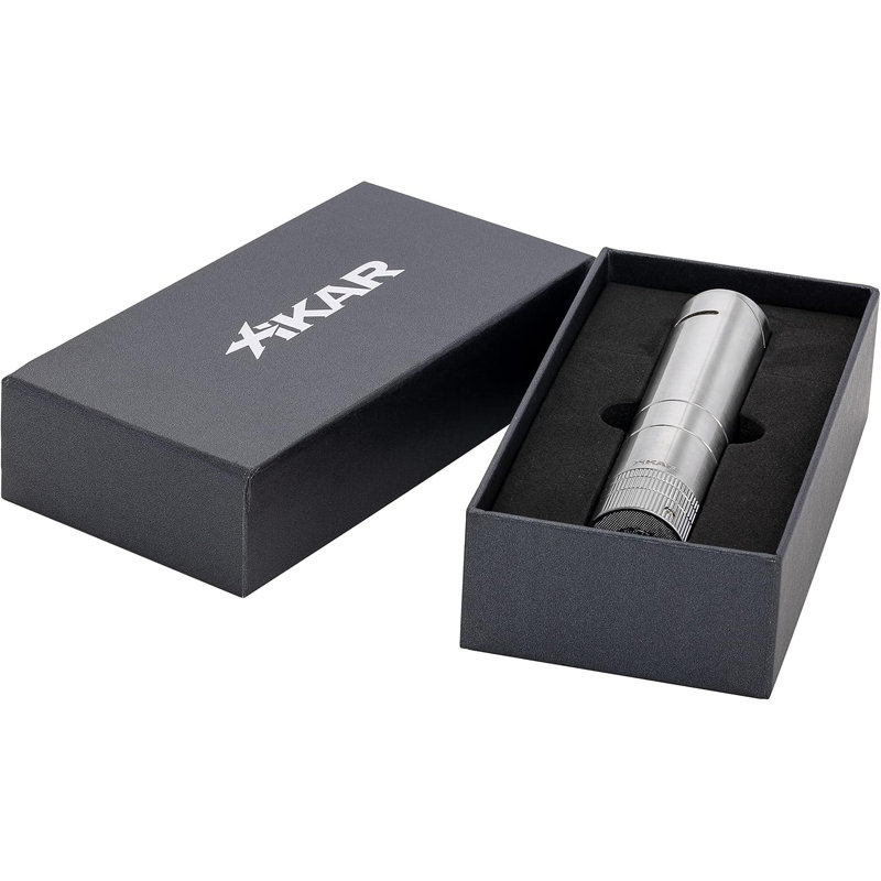 Allume-cigare à double jet XKAR Turrim, Argent