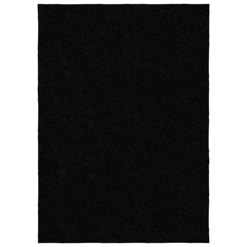Tapis noir Alathea, Rectangle 60 po x 96 po