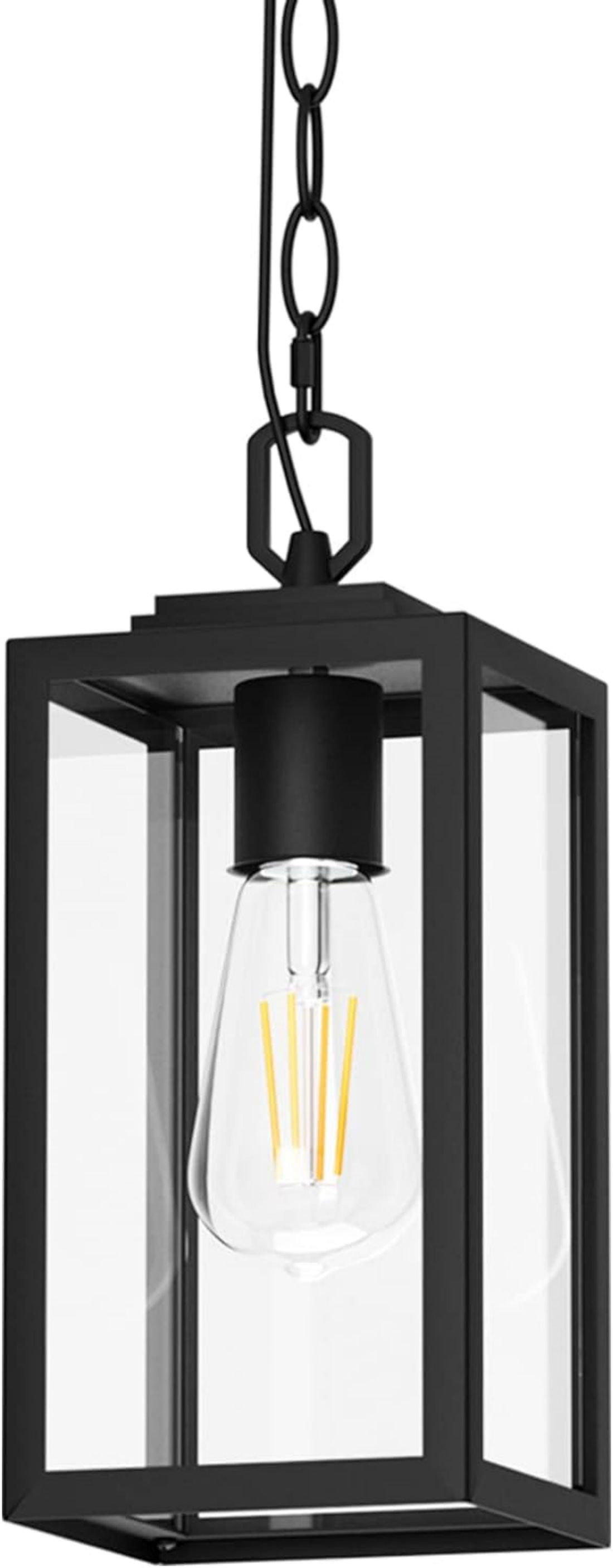 Kazoo Modern Outdoor Pendant Light, 1-Light Outdoor Hanging Lantern ...