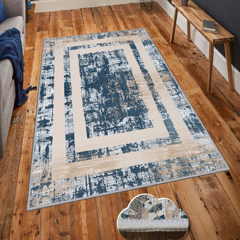 Stylish Hall Carpet Runner, 2.6 x 6.6 Feet | 100% Polyester, 650 g/m², 0.3 in Pile Height | Antibacterial & Non-Slip PVC Dot Underside | Machine Washable, Durable 3D Digital Print | Perfect for Home Décor