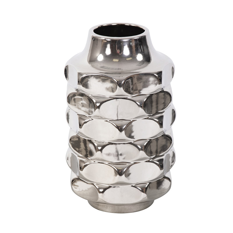 Vase de table en céramique marteled Bulwell, H 10 po x l 6 po x P 6 po