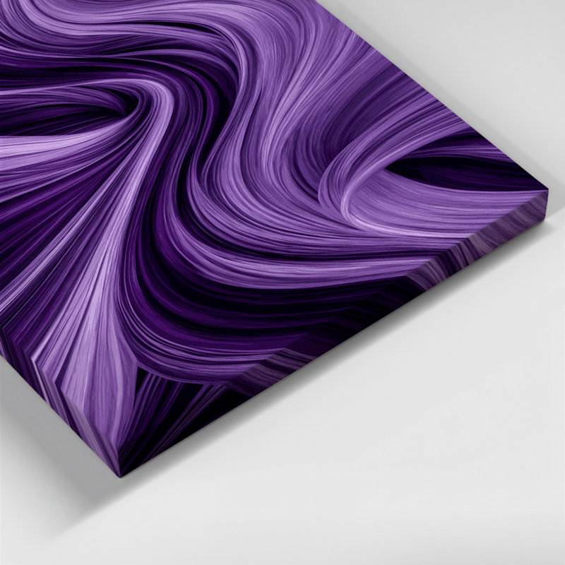 Art numérique sur toile, "Abstraction numérique 53", H 11 po x l 14 po