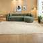 Modulaires spacieux et confortables, tissu chenille, design incurvé moderne pour le salon