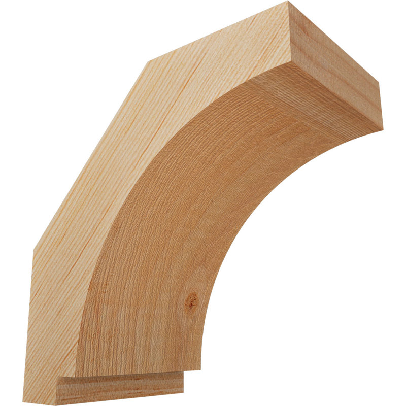 Attelle impériale du genou, Sapin de Douglas, Lisse, H 6 po x l 3,5 po x P 6 po