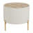 Wood Glass Acrylic Accent Table with Modern Glam Round Design-99378798-99378797