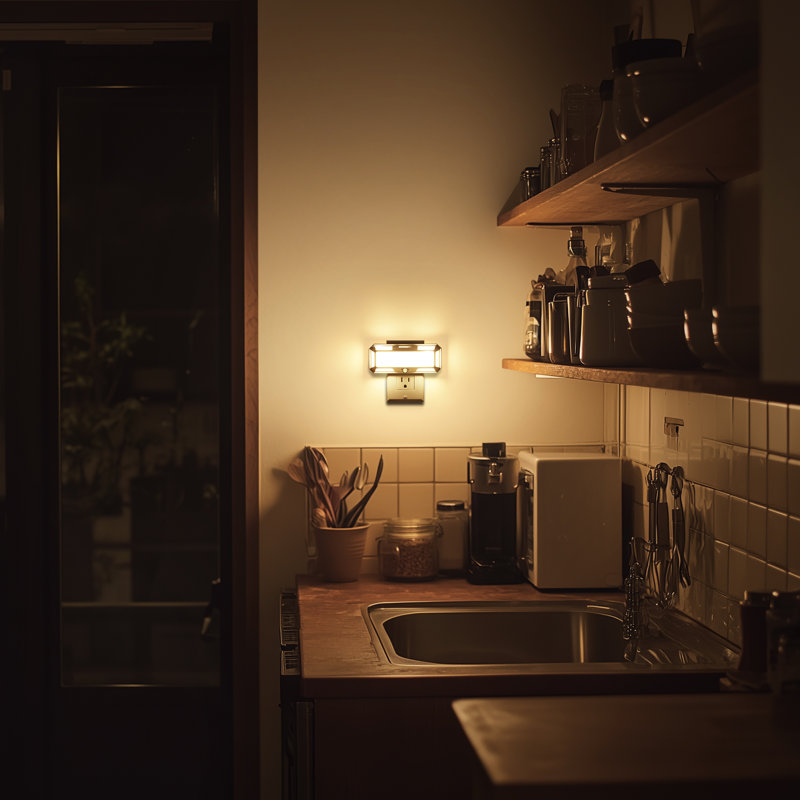 Veilleuse à DEL à intensité variable avec capteur de crépuscule à l'aube, blanc doux 3000K, 0-250LM pour salle de bain, couloir, chambre à coucher [paquet de 2]
