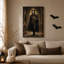 Art mural sur toile gothique squelette vampire dans la cathédrale avec Halloween-675954654