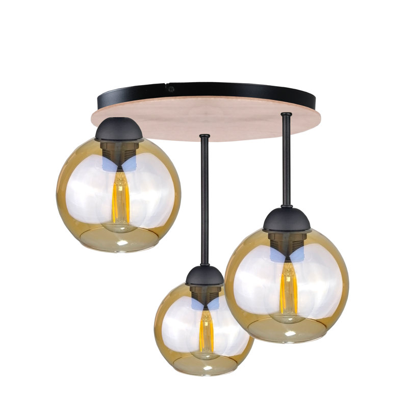 Glass Semi Flush Mount