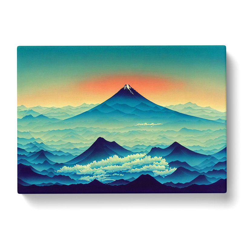 Japanese Mountain Sunrise Vol.1 - Wrapped Canvas, 50cm H x 76cm W x 3cm D