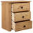 Nightstand with 3 Drawers Storage Bedside Table Pinewood Panama Range-1179413752