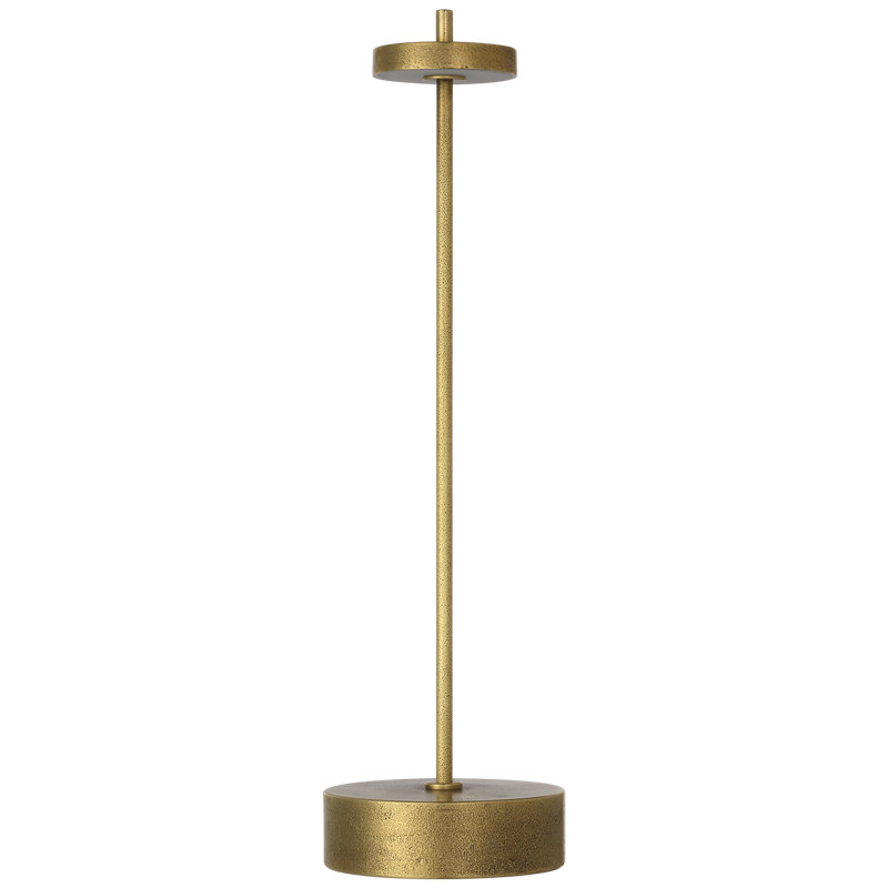 Kelly Wearstler Sene Rechargeable Table Lamp, 12.25" H x 3.25" W x 3.25" D, Black, 1.5 W