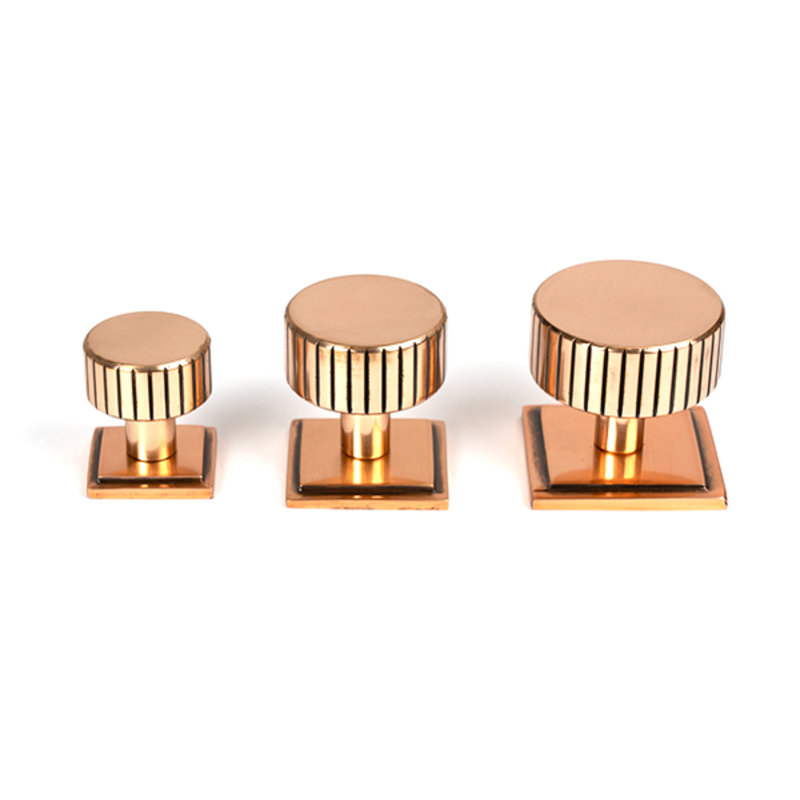 30mm Square Knob, Polished Bronze