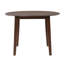 Table de salle à manger extensible ronde pour 2 à 4 personnes, table de salle à manger pliante en bois avec taille réglable, conception peu encombrante pour les petits appartements et les salles à manger
