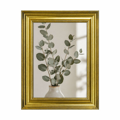 Picture Frame Vintage Gold with  Mat, Tabletop or Wall Display