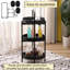 Rangement ovale à 3 niveaux tissé à la main pour la cuisine, le salon, la chambre à coucher, le balcon et le pique-nique-702057321