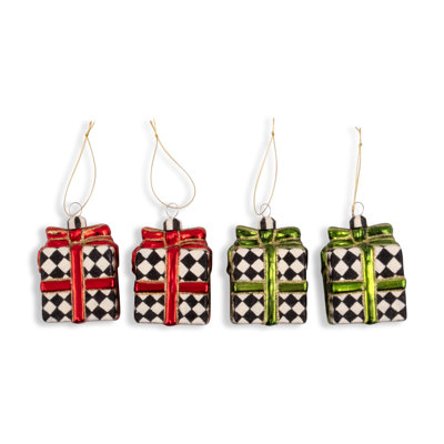 Giftbox Glass Ornaments
