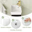 Meuble-lavabo de coin 12 po à fixation murale flottante avec plateau en céramique et porte à fermeture en douceur