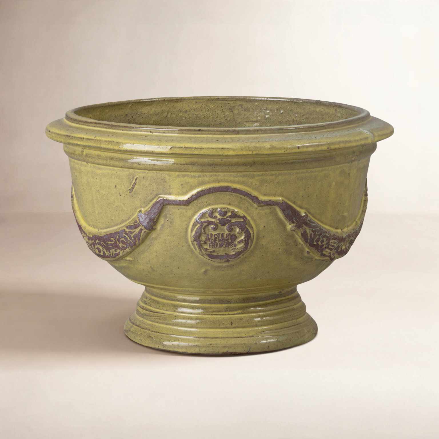 Anduze Ceramic Pot Planter, 14" H x 20" W x 20" D