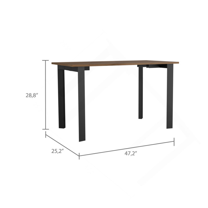 Bureau d'écriture Cabo, quatre pieds - acajou