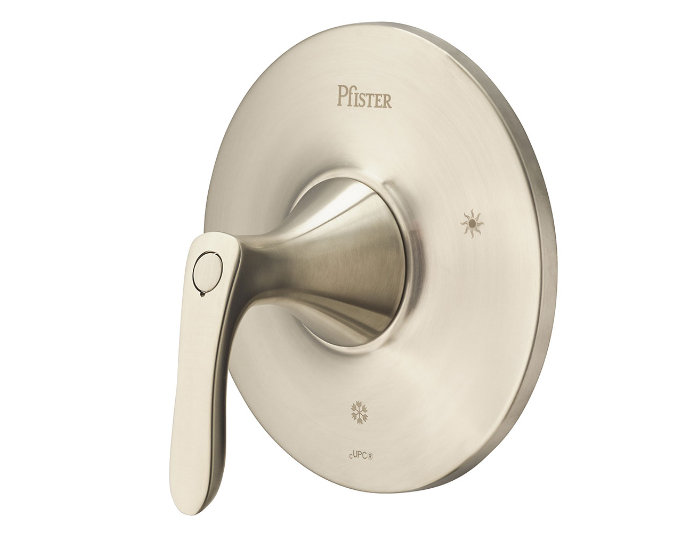 Weller 1-Handle Tub and Shower Valve Only Trim, Brushed Nickel