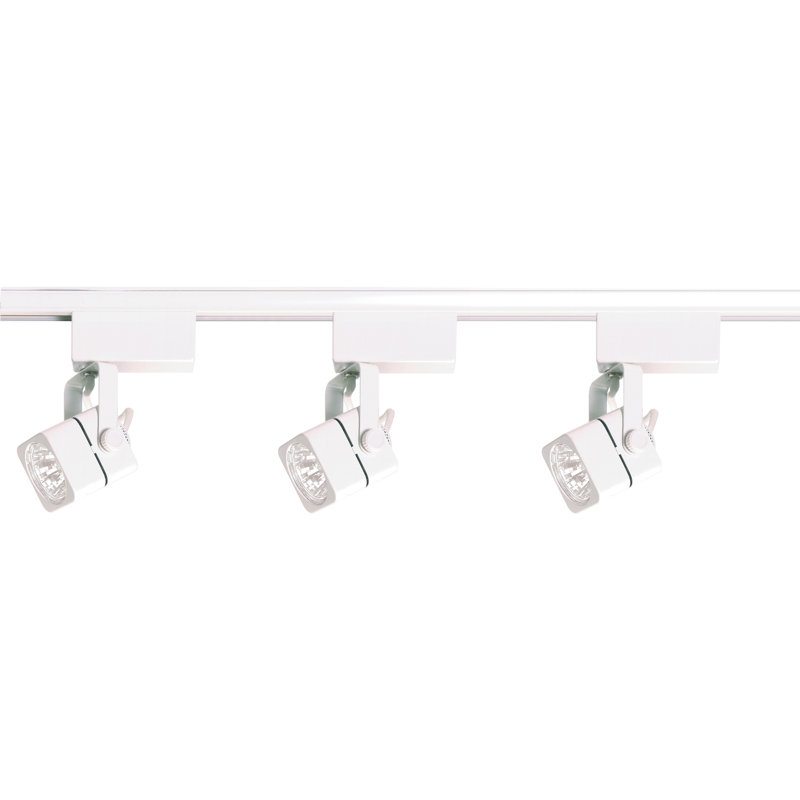 Nuvo White Low Voltage 3-Light Track Kit