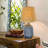 Ceramic Table Lamp with Scallop Shade-2036993190