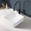 Lavabo de salle de bain en céramique blanche 14,76 po Topcraft