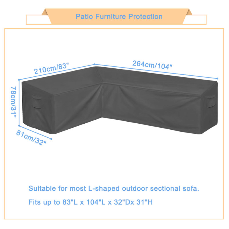 Housse pour modulaire de patio résistante à l'eau
