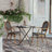 Damore All-Weather Commercial Paris Chairs with Arms and Metal Frames-36564814