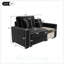 Canapé modulaire moderne avec accoudoirs de rangement, console centrale et coussins moelleux pour un salon confortable-129410153