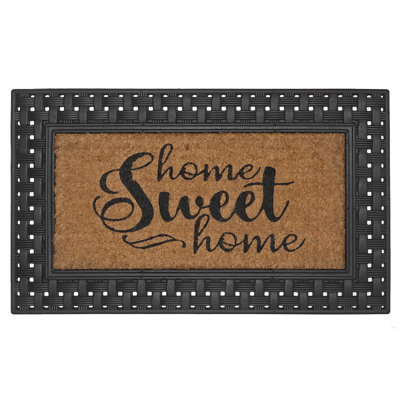 Tapis d'entrée antidérapant Hickmond Home Sweet Home 30 po x 18 po