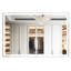 Miroir mural de salle de bain 60 po x 40 po avec DEL, imperméable, cadre en aluminium, 3 modes de couleur, système de commande tactile intelligent Fonctionnalité Réglages intensifs, Fonction
