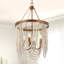 Lustre empire unique et remarquable à 4 lumières avec accents perlés Advith