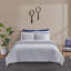 Lacoste Racquet Check Cotton Full/Queen 3-Piece Grey Comforter Set-120775896